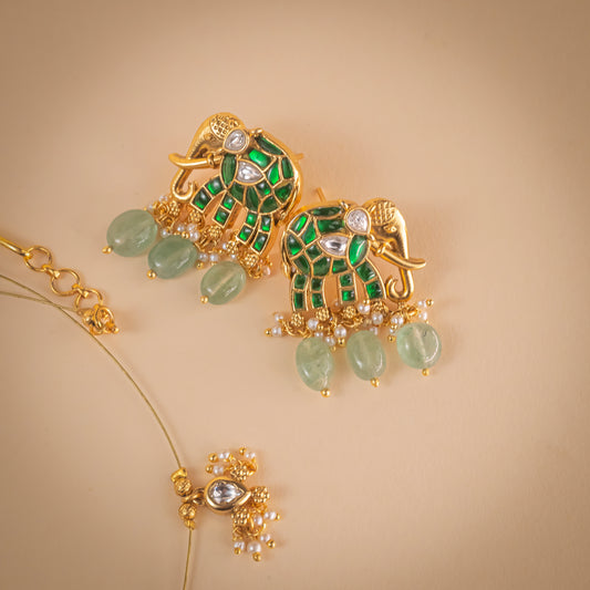 Gajanan Necklace Green