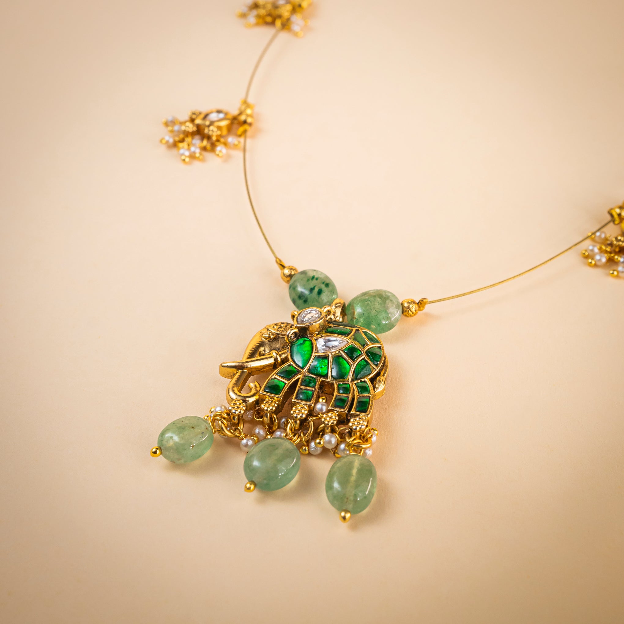 Gajanan Necklace Green