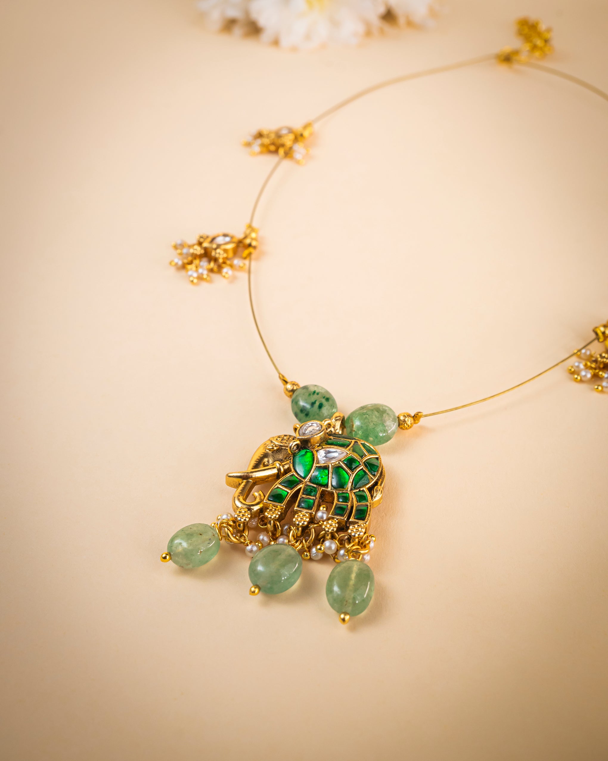 Gajanan Necklace Green
