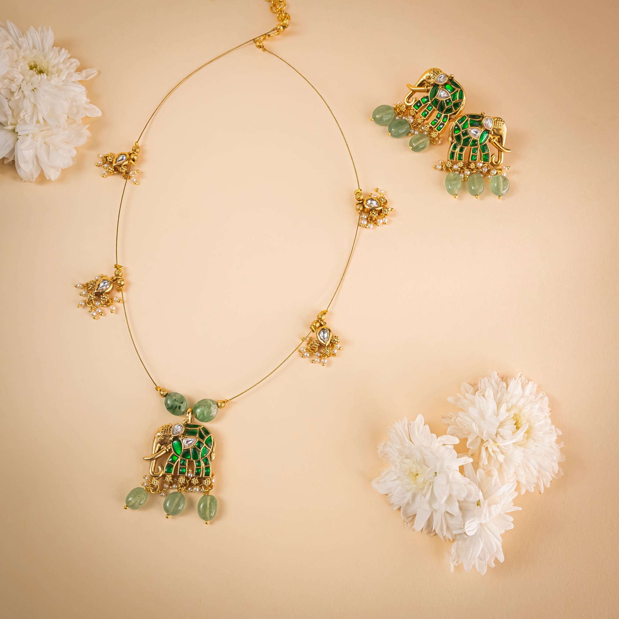 Gajanan Necklace Green