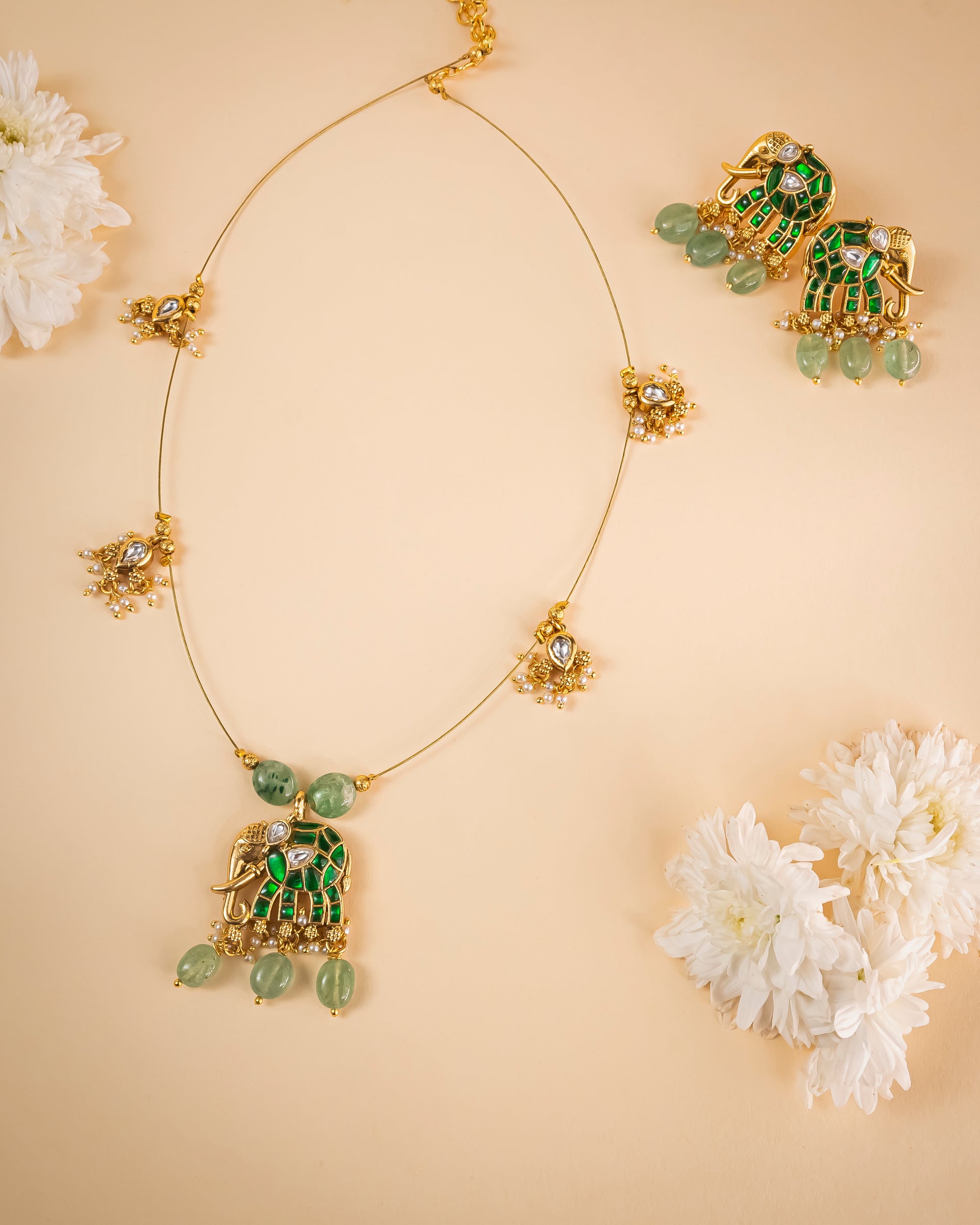 Gajanan Necklace Green