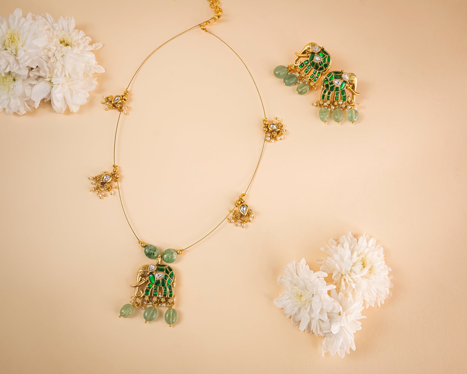 Gajanan Necklace Green