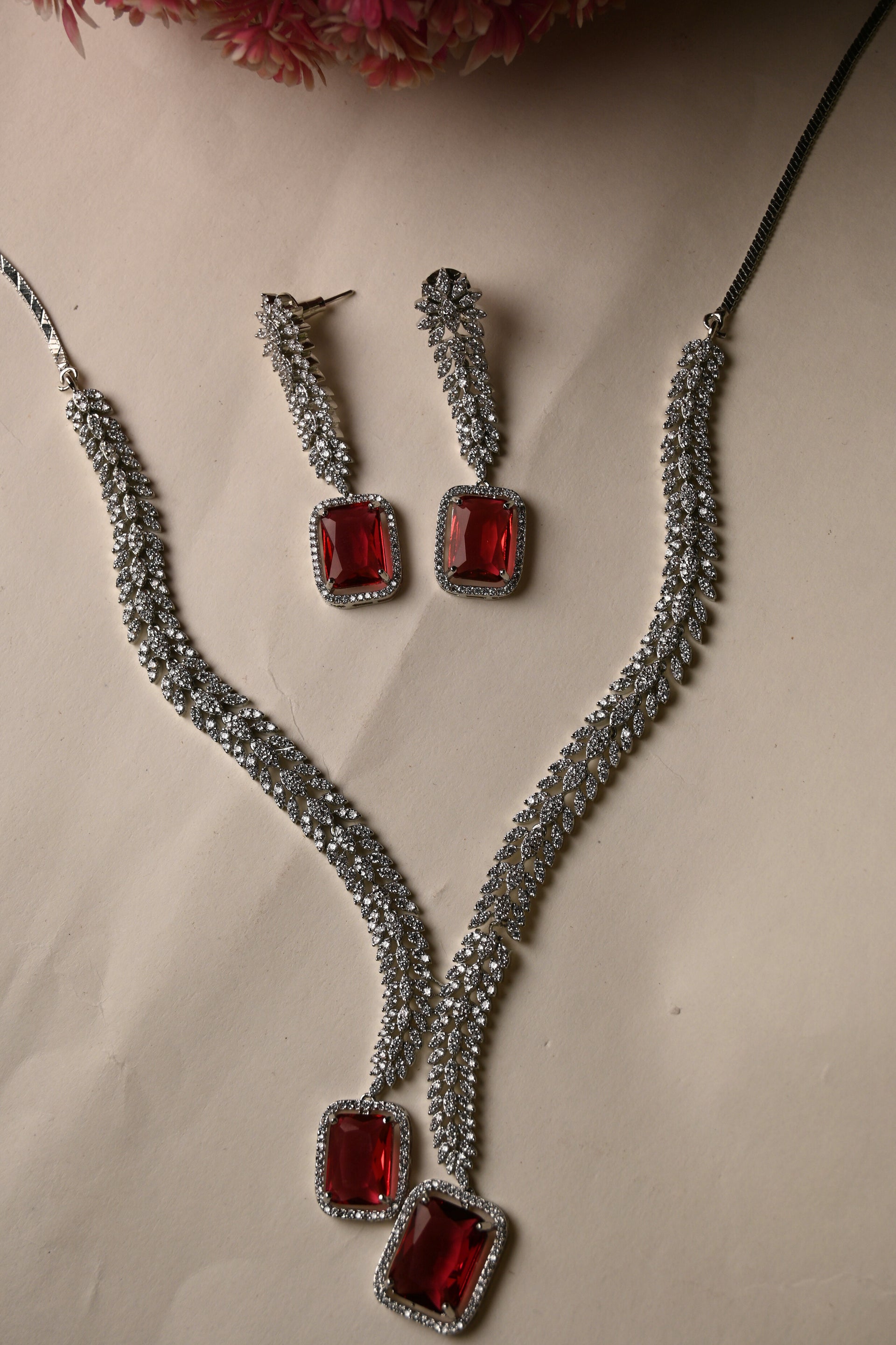 Ruby rouge necklace