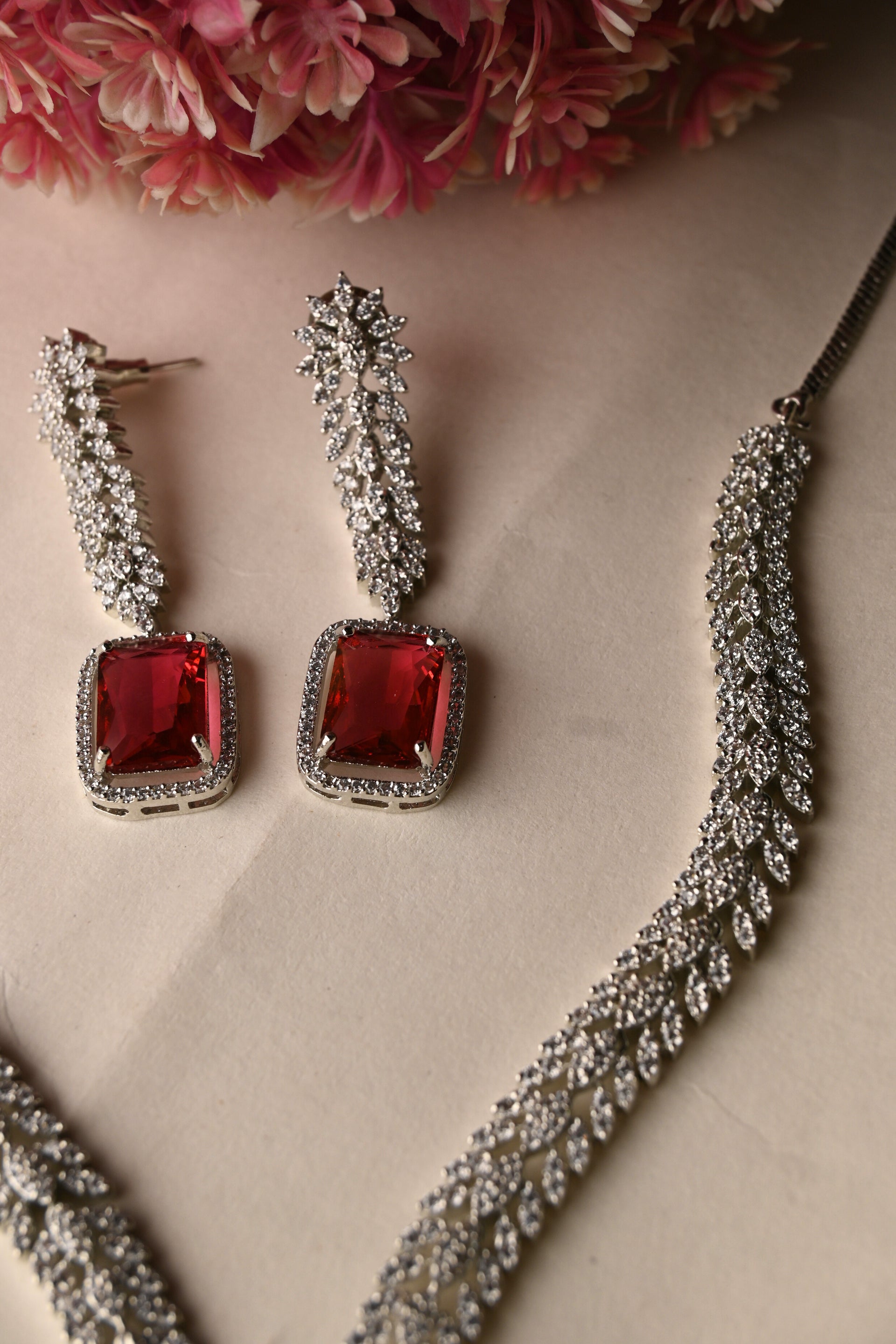 Ruby rouge necklace