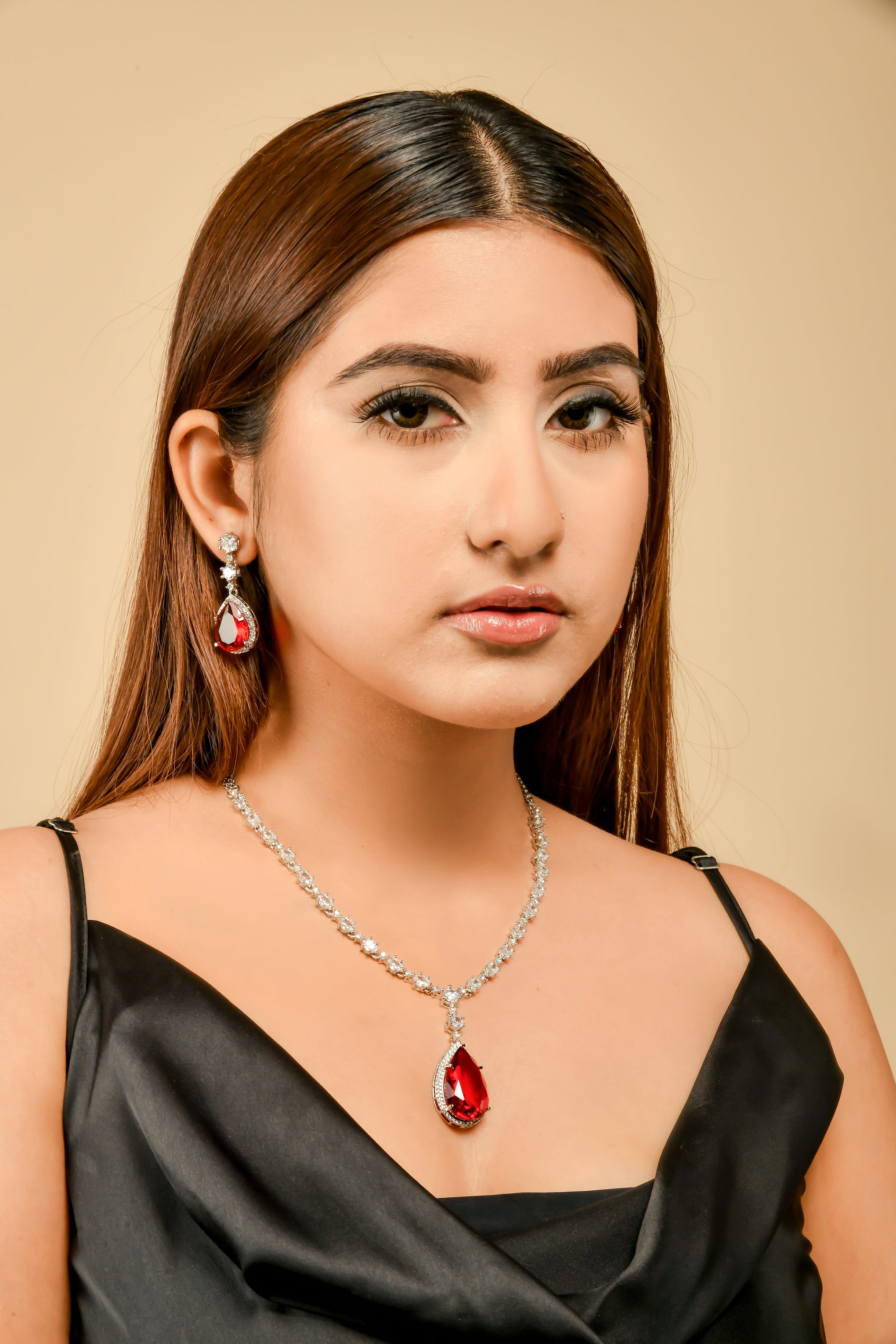 Victoria Ruby Necklace Set