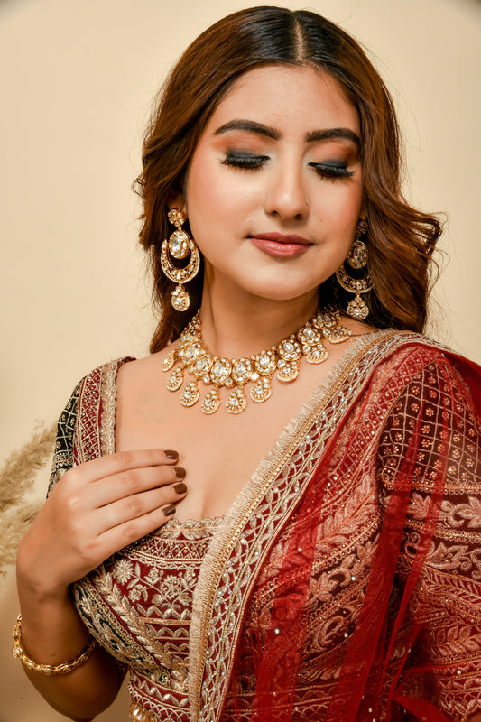 Paakhi Uncut Polki Necklace Set