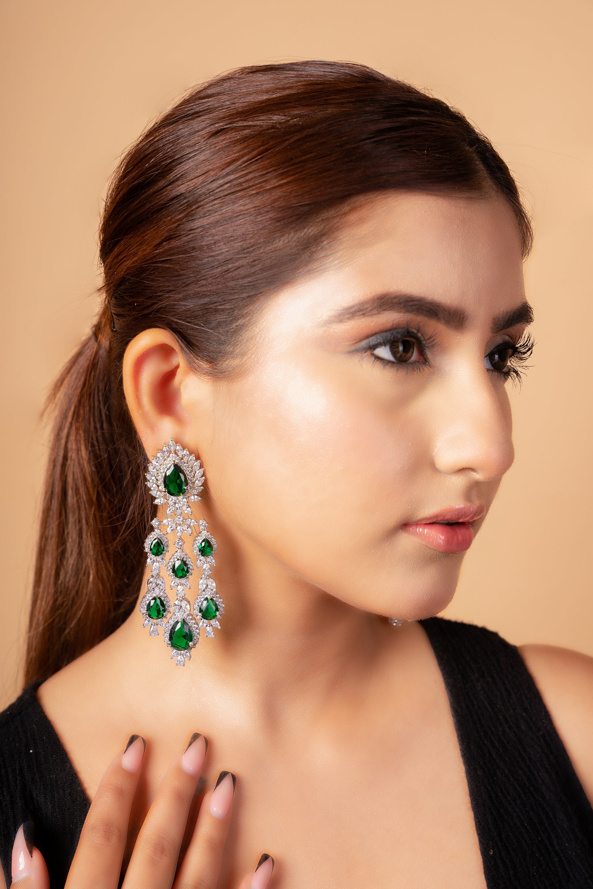 Enchanting Emerald Earrings