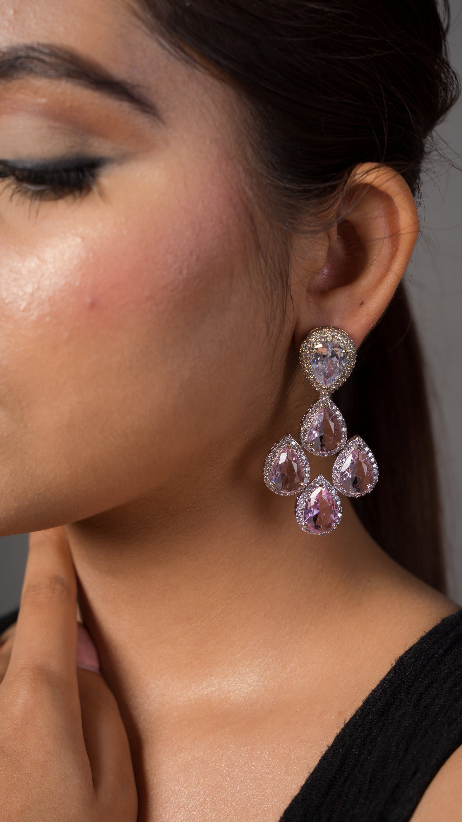 Elyna Pink Cocktail Earrings