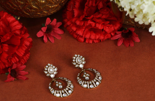 Yashi Polki Kundan Earrings