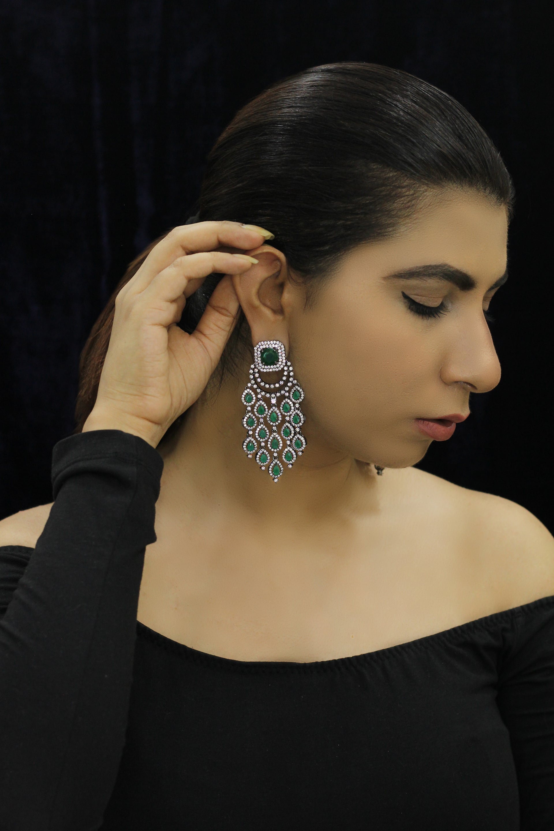 Rabia Emeralds Earrings