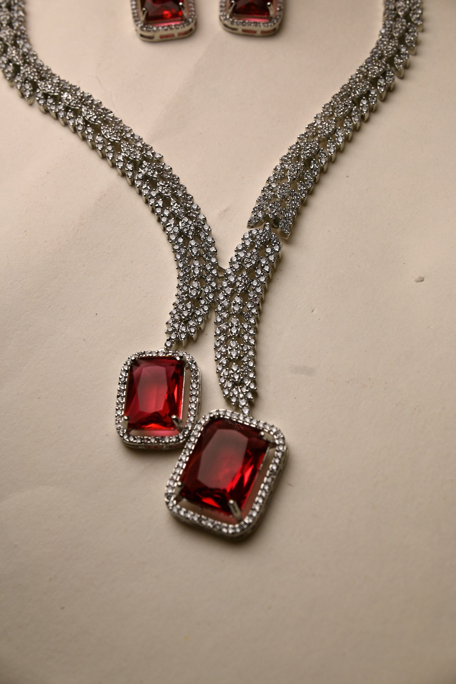 Ruby rouge necklace