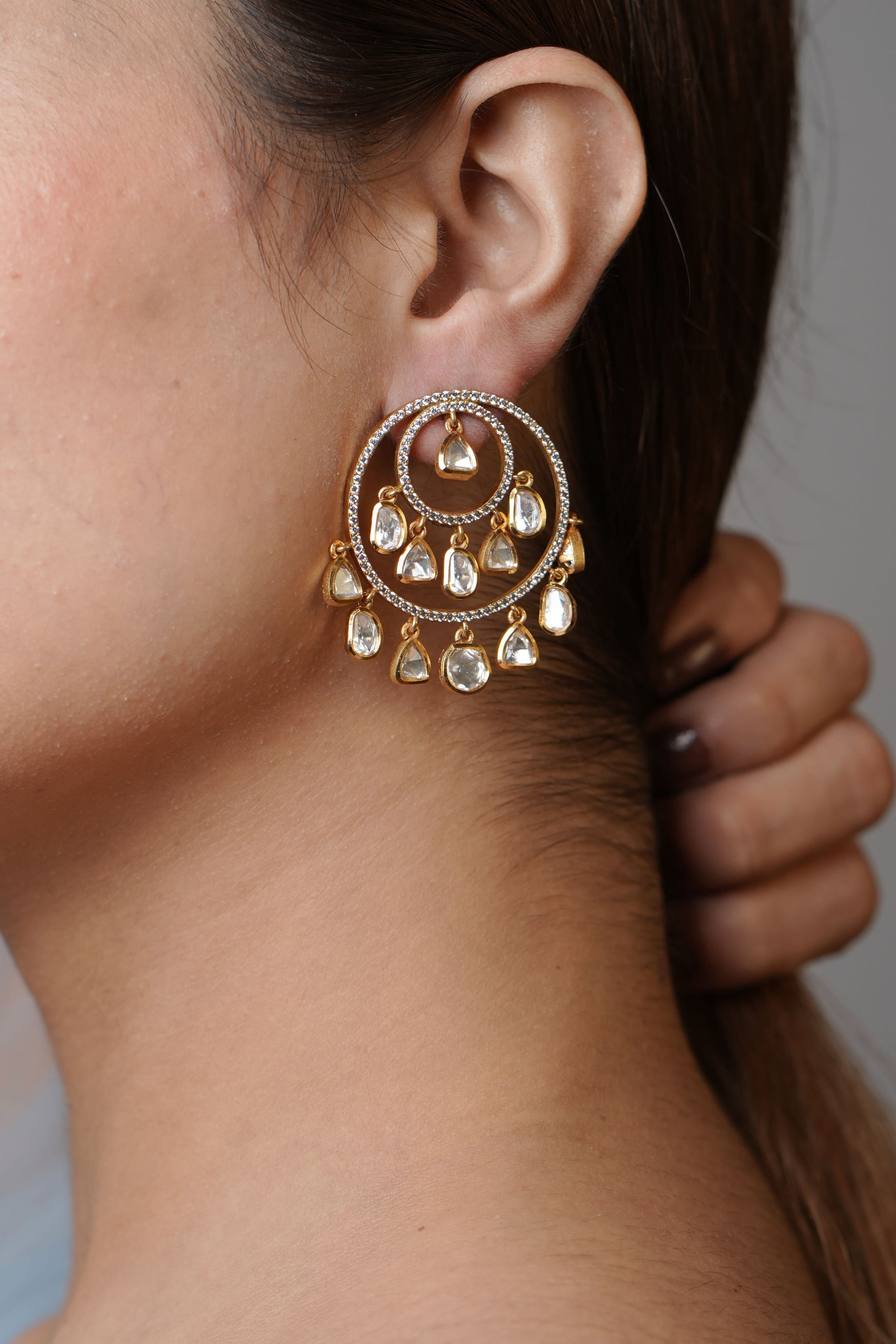 Kundan chandabali's