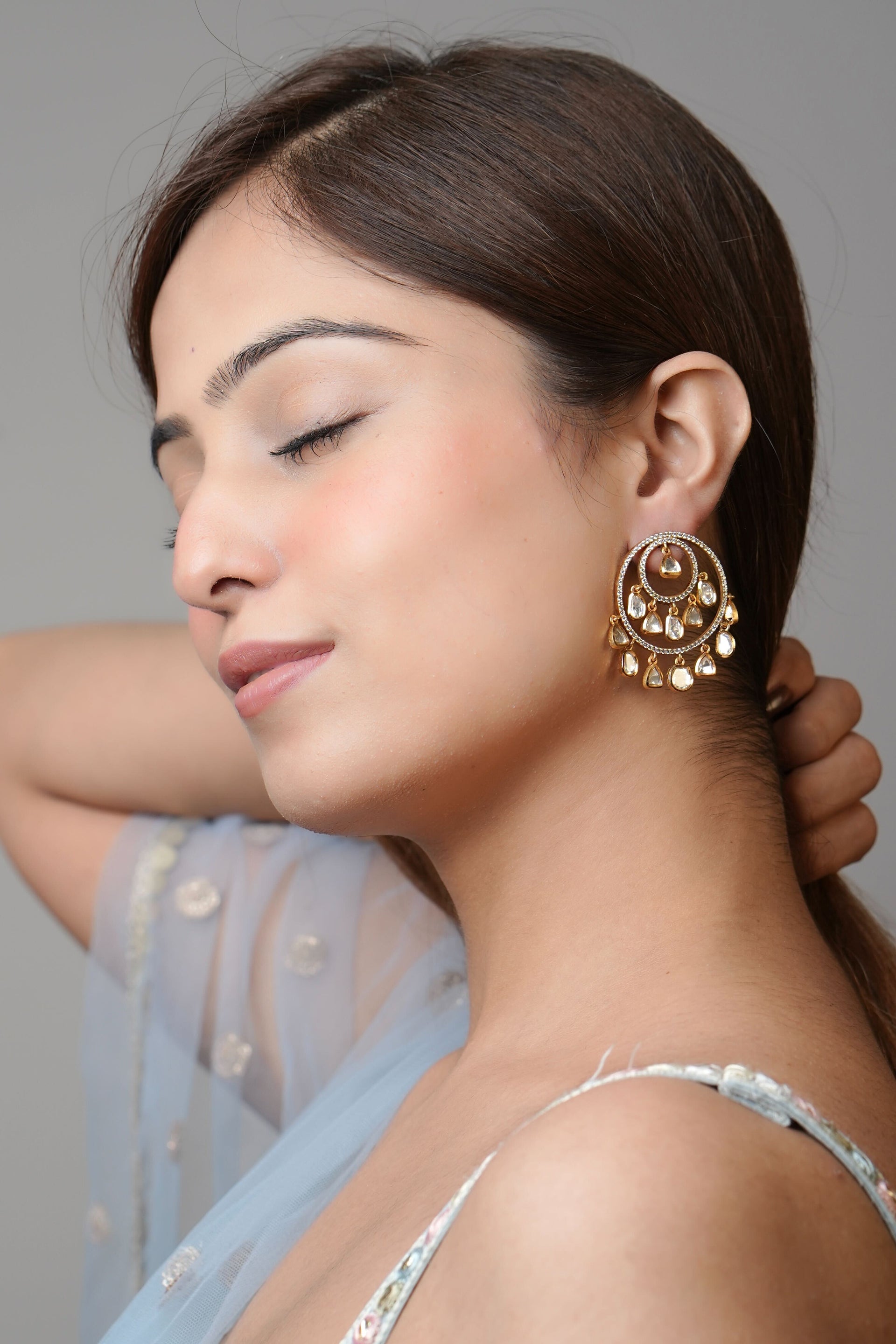 Kundan chandabali's