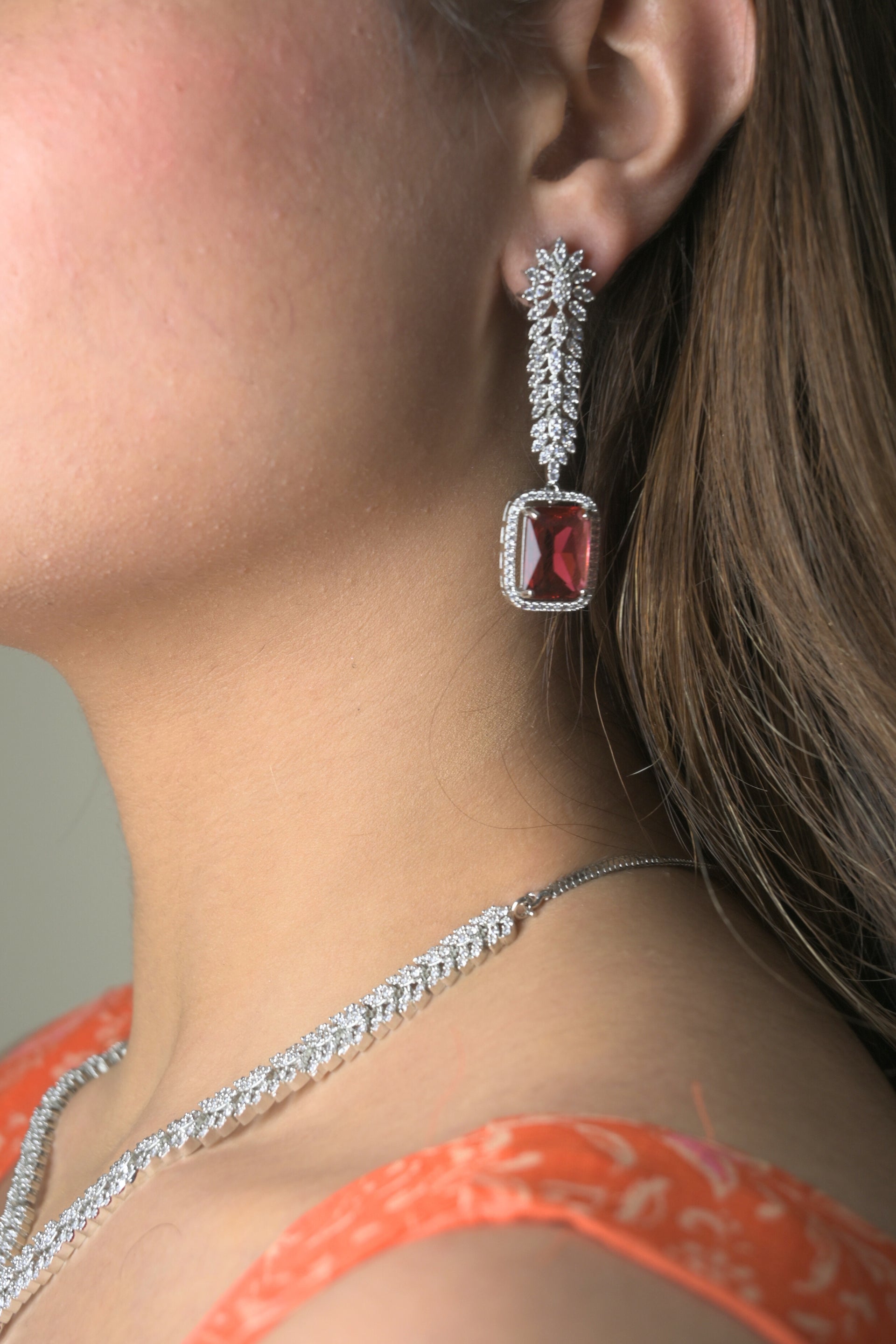 Ruby rouge necklace